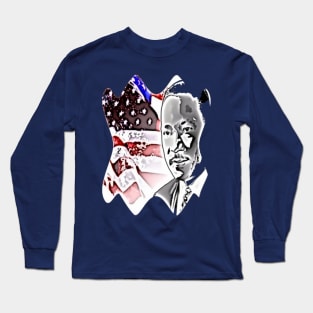 Martin luther king flag usa No violence Long Sleeve T-Shirt